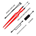 Light Up Your Ride Motorcycle LED Warning Strip with Multicolor Reflective Lights Light Film DIY Helmet Strip Accessories