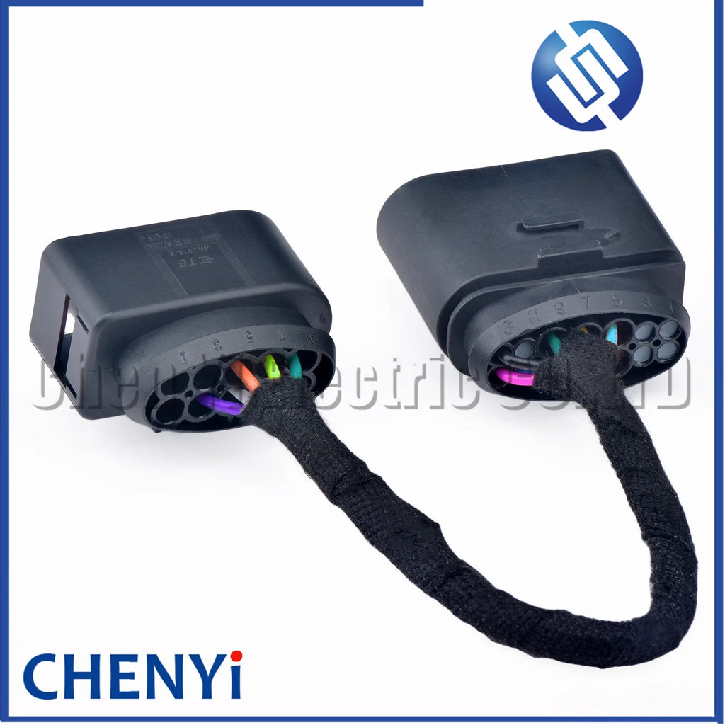 1 Pcs 10P to 14P Conversion harness plug 1J0973837 6R0973735 For Golf 7.5 LED headlight modification upgrade adapter cable