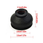 6 Pcs Universal Black Rubber Tie Rod End Ball Joint Dust Cover Car Suspension Steering Ball Joint Parts Accessories