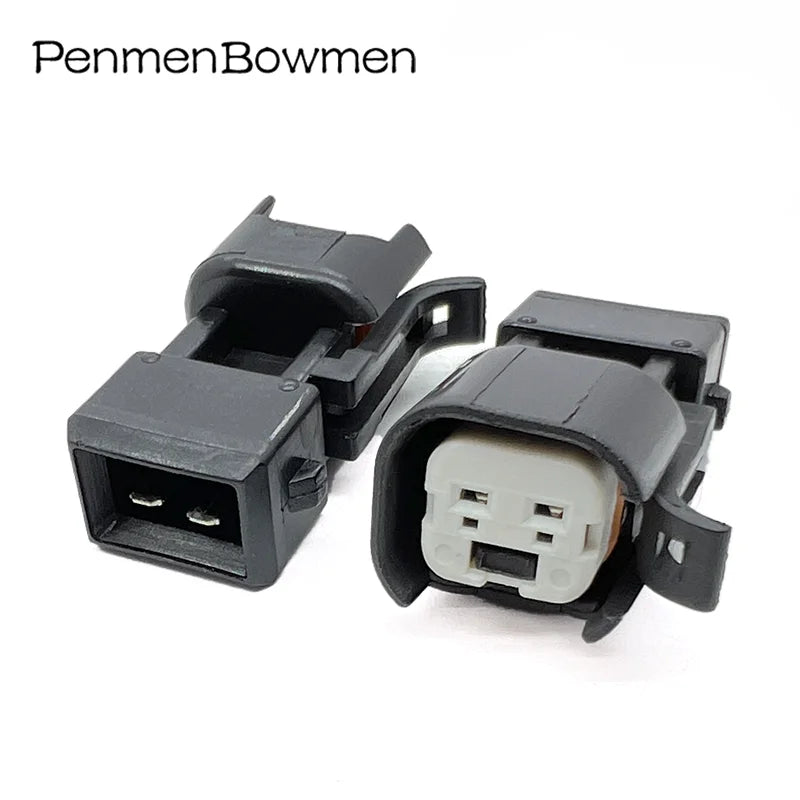 1 Set 2 Pin Car PCB Needle Seat Fuel Injector Adapter Electrical Connectors Wire Harness Plug Adapter for EV6-EV1USCAREV6EV14
