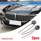2Pcs 1157 12V Car Bulb Holder Lamp Socket Adapter LED Light Wiring Connector Brake Light Plastic Car Accessories