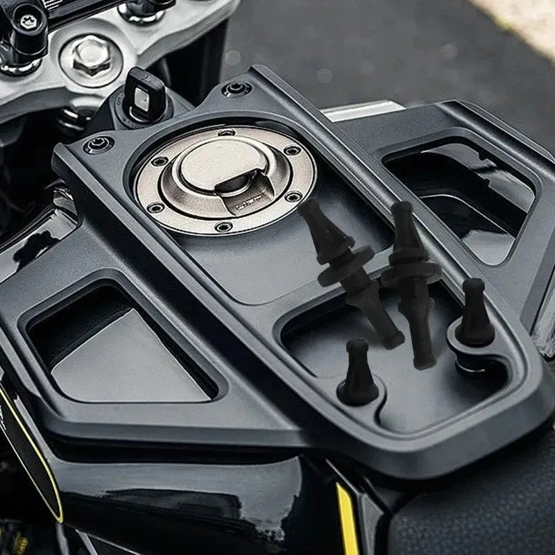 4-20pcs Motorcycle Fuel Tank Cap Lifting Auxiliary Support Soft Silicone Anti Noise Reducing Vibration Screw Rivet Mount Parts