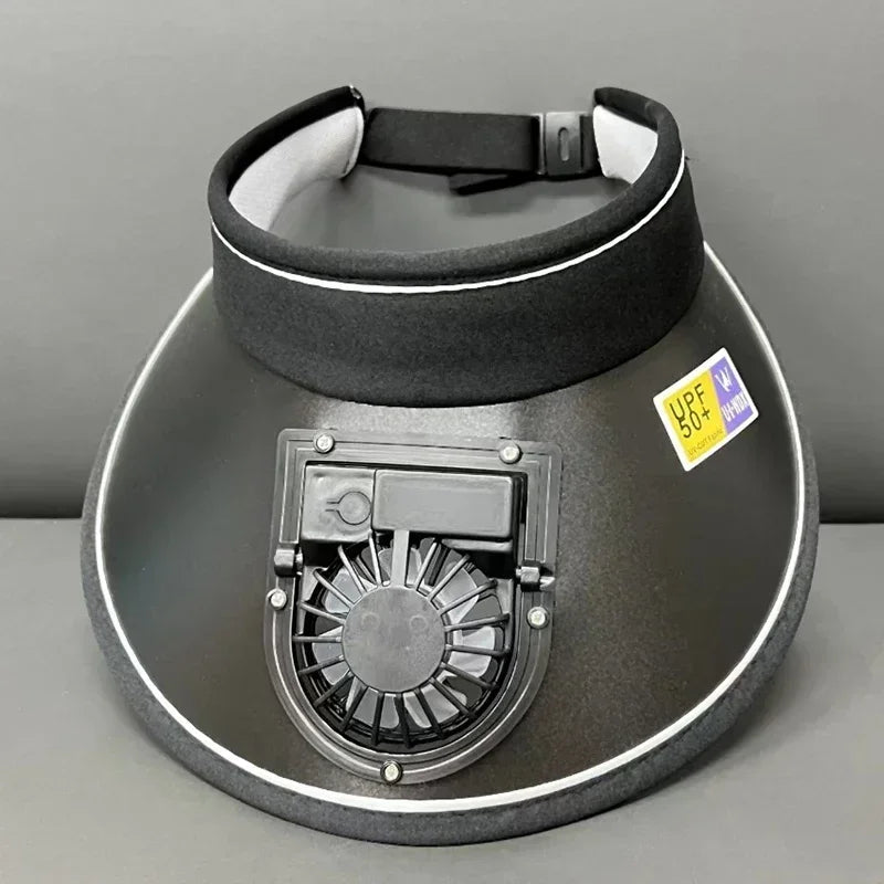 Breathable Cooling Fan Hat Sunscreen Fan Sun Visor Hat Fishing Hat Cooling Peaked Cap Hat Usb Charging Hat For Sport Sunhat Amag