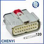 Grey 20 Pin Autowaterproof connector female or male excavator panel Plug With Pins 33472-2749 33472-2249 For JCB