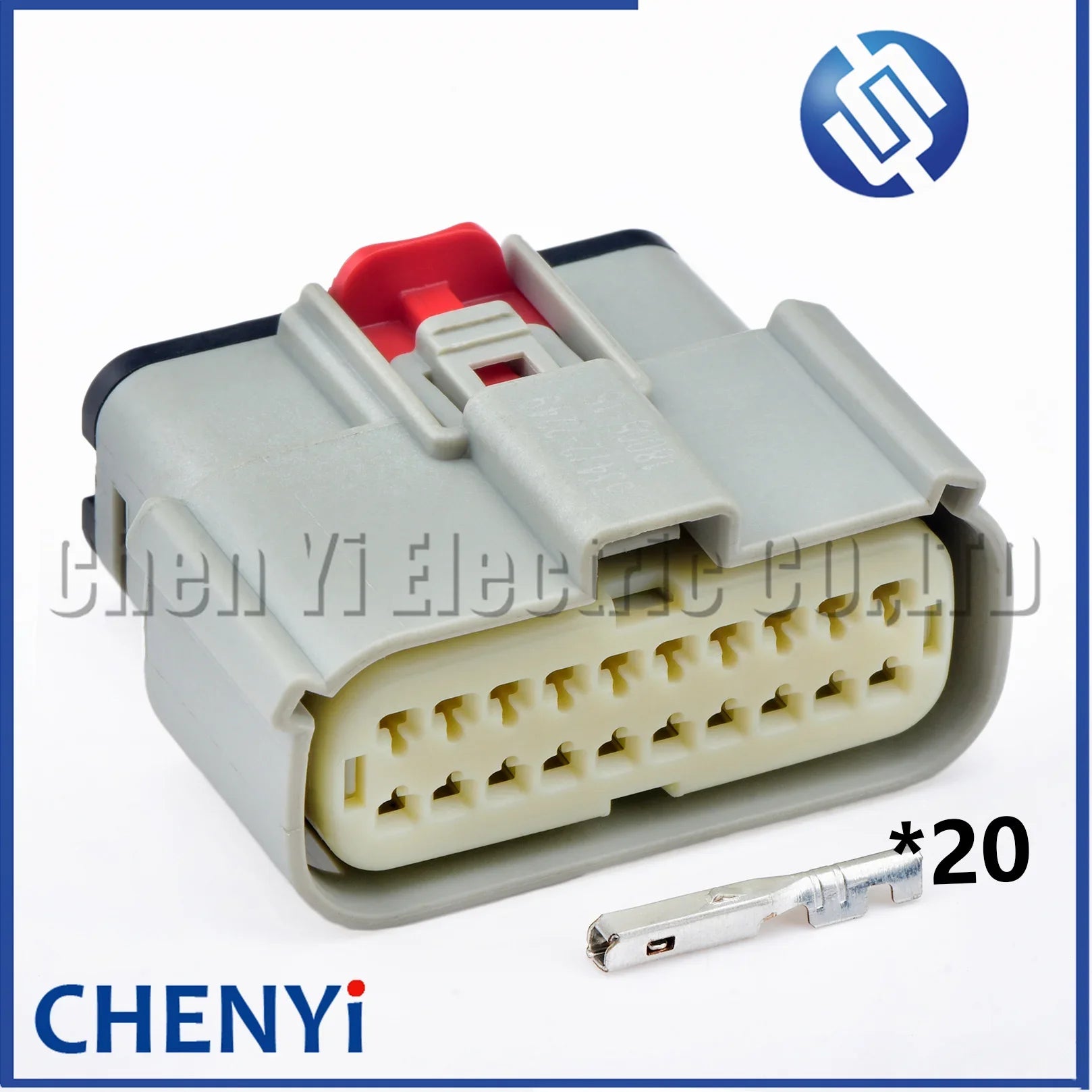Grey 20 Pin Autowaterproof connector female or male excavator panel Plug With Pins 33472-2749 33472-2249 For JCB
