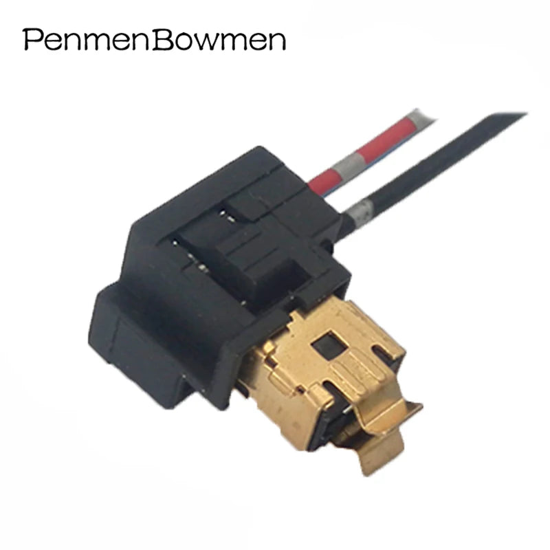 1 Set 2 Pin High Temp Resistant Pure Copper Wiring Harness Electrical Connectors Large Bulb Fog Light Plug for Car Modification