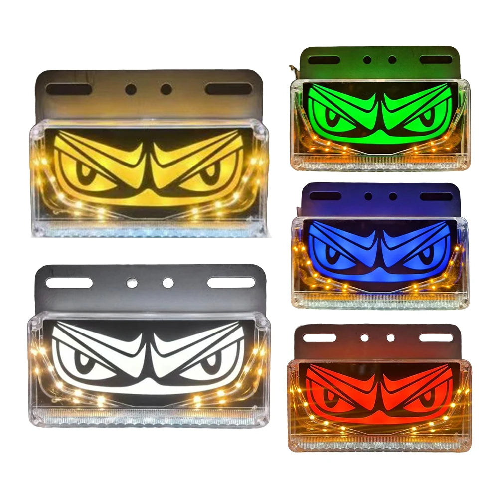 1PC Bright Side Marker Lights Truck Light Driving Safety 24V LED Truck Light Devil's Eye Tail Light Turn Signal Clearance Lamp