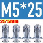 40-4pcs Petal Shape Rivet Nut Screw Bolt Kit M4 M5 M6 M8Metal Rivetnut Panel License Plate Clamp Lock Jack Nuts Auto Accessories