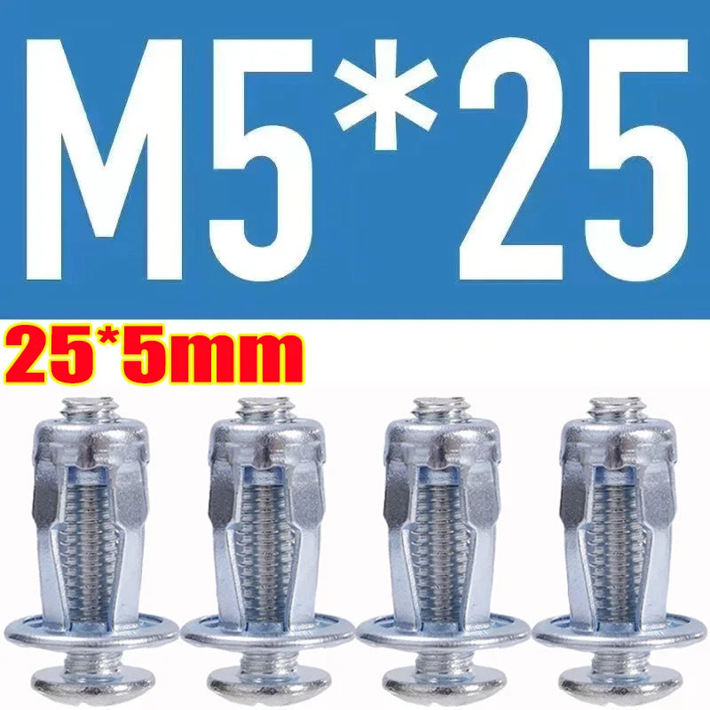 40-4pcs Petal Shape Rivet Nut Screw Bolt Kit M4 M5 M6 M8Metal Rivetnut Panel License Plate Clamp Lock Jack Nuts Auto Accessories