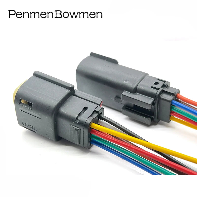 1 Set 8 Pin Auto Headlight Light Engine Electrical Connectors Female Male Wire Harness Plug For Ford Buick 33472-0801 33482-4801
