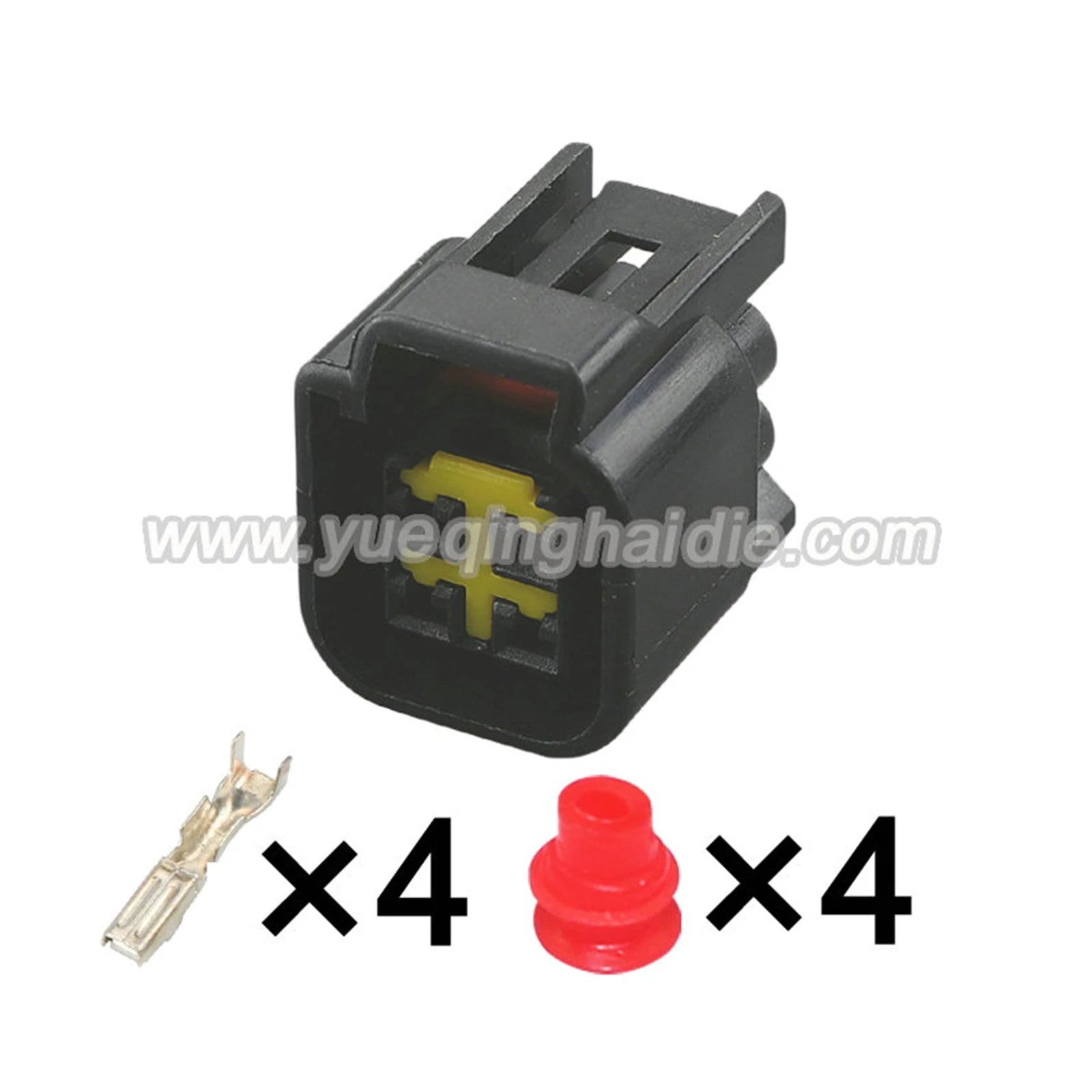 4 Pin Connector 2.3mm Male Female Connector Automotive Wiring Harness PCB Electrical Cable Socket FWY-C-4M-B FW-C-4F-B