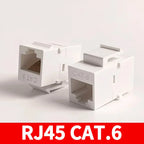 Tool-Free Keystone Jack CAT5E/CAT6/CAT6A RJ45 Ethernet Wall Plate - U/UTP Network Module Adapter for Home/Office/Data Center