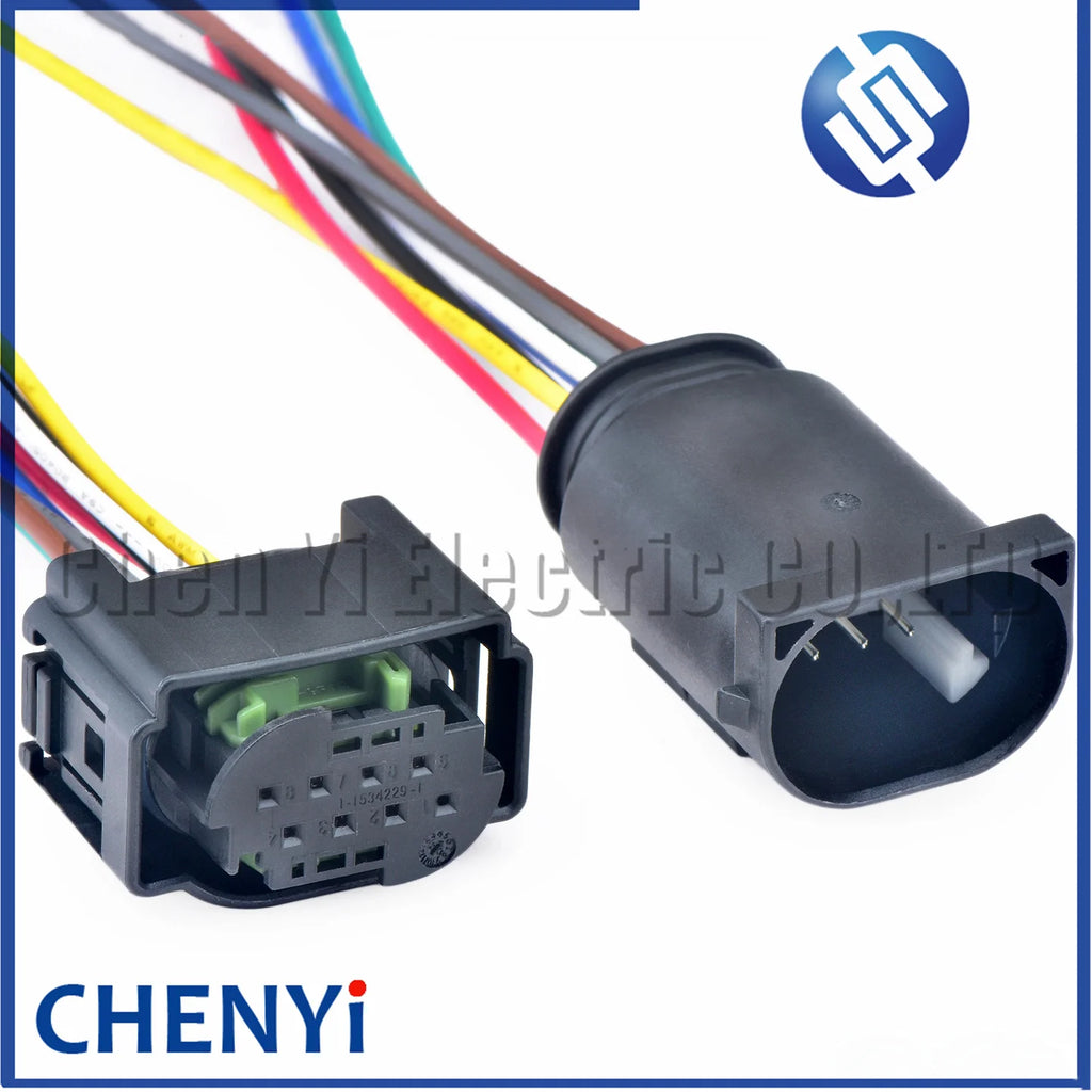 8 Pin Automotive ACC Electric Eye Radar Sensor Plug Lane Change Assist Controller Connector 4F0 972 708 1-1534229-1 4F0972708