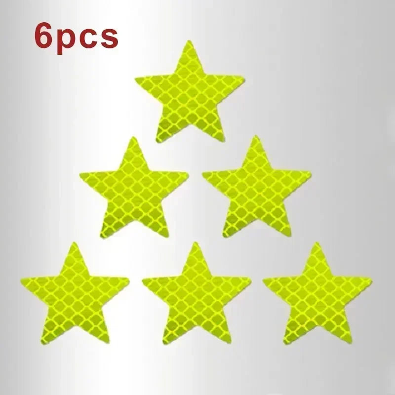 10pcs High Intensity Grade Reflective Safety Warning Tapes Stickers Self-Adhesive For Car Truck Motorcycle Bike Camper Helmet