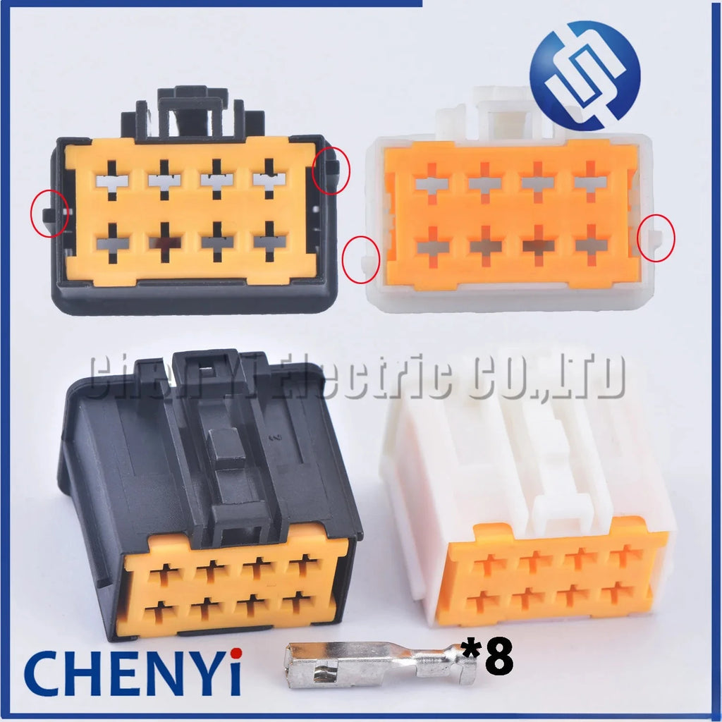 1 Set 8 Pin Automotive Anti-theft Window Lifter Motor plug connector Harness Socket 98906-1010 98906-1011 For Peugeot Citroen