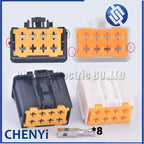 1 Set 8 Pin Automotive Anti-theft Window Lifter Motor plug connector Harness Socket 98906-1010 98906-1011 For Peugeot Citroen
