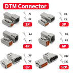 5/10/20Sets Deutsch DT Waterproof Connector Electrical Wire Socket Plug For Car 2P/3P/4P/6P/8P Kit Box Suit DT06-4S DT04-2P DT06