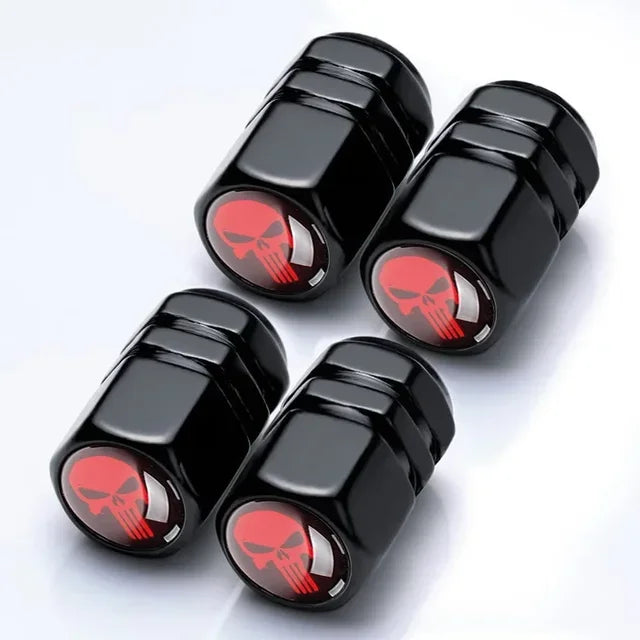 Aluminum Car Tire Valve Stem Caps Wheel Nipple Cover AirCover Tire Valve Cap Set for Cars SUVs Bike Trucks and Motorcycles Tools