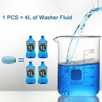 Concentrate Effervescent Car Washer Tablets, Concentrated Windshield Glass Cleaner for Deep Cleaning & Streak-Free Shine Amagi