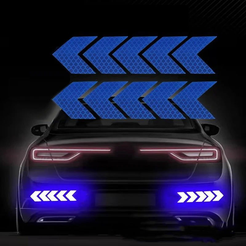10 Pcs Bike Reflective Bicycle Fender Sticker Car Motorcycle Fluorescent Warning Decor Cycling Luminous Protector New