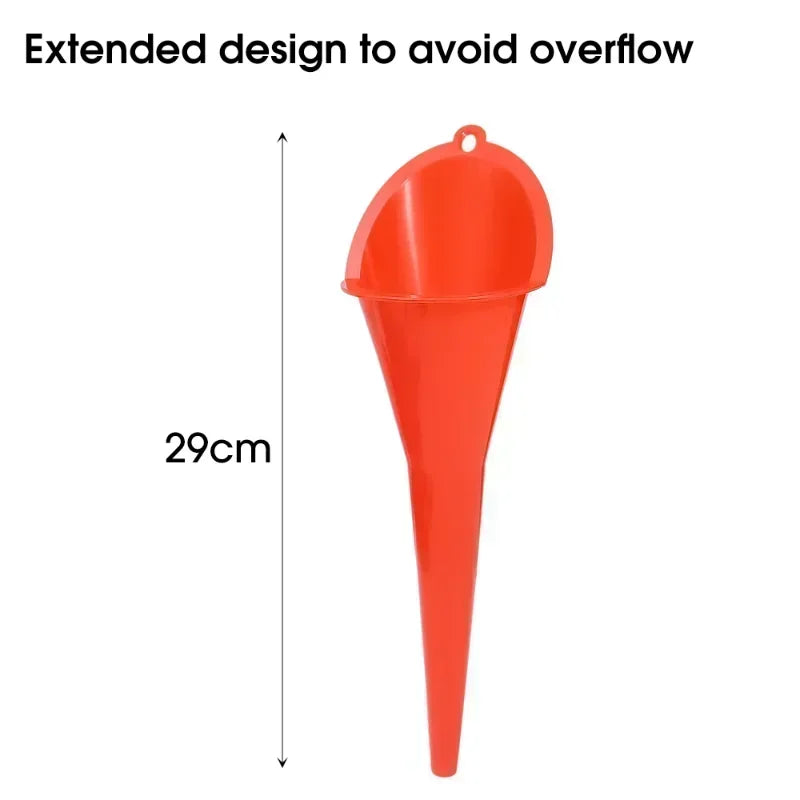 Car Long Stem Funnel Oil Fuel Filling Tools Anti-splash Plastic Oil Funnel Motorcycle Refueling Tools Auto Accessories Amagi