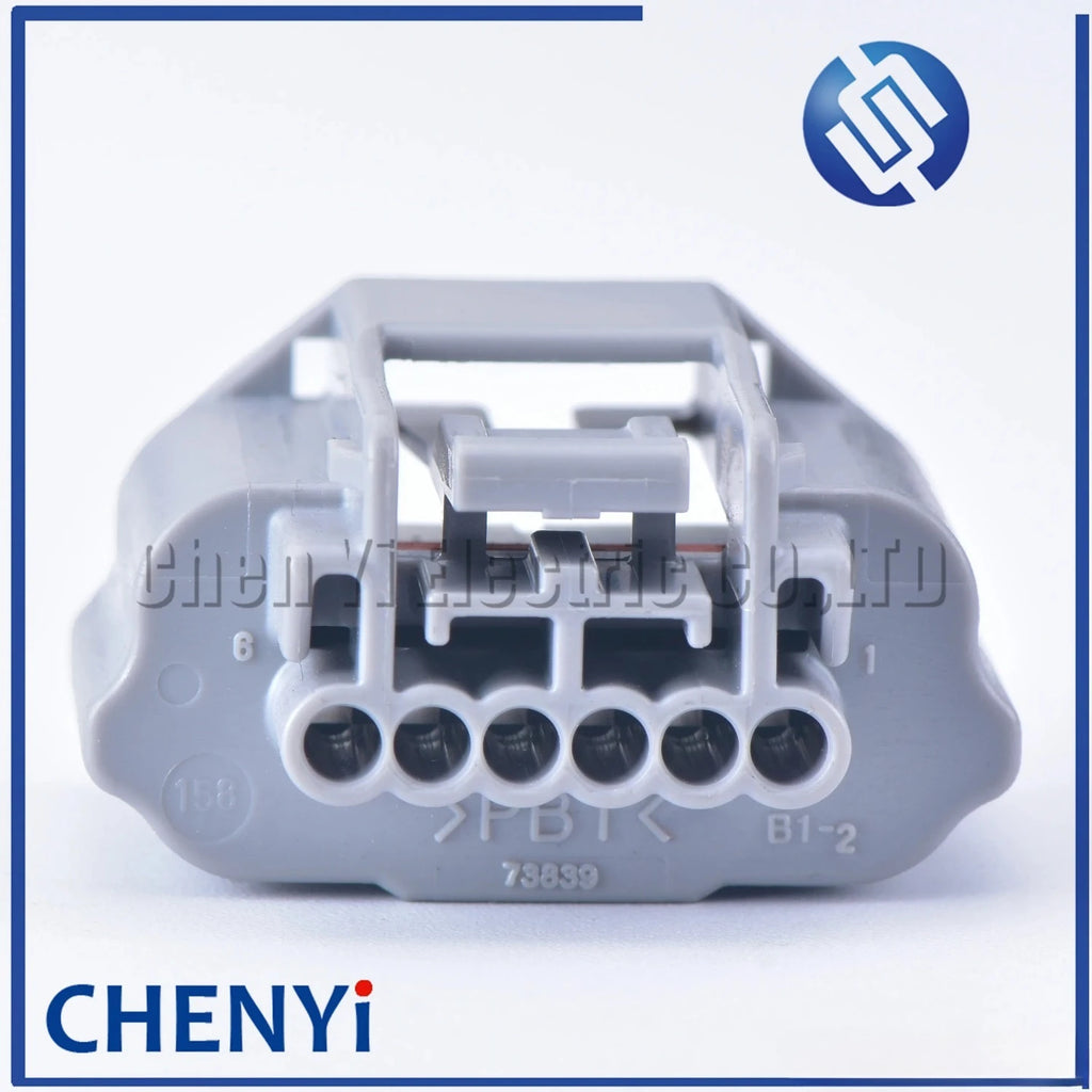 Gray 1 Sets 6 Pin 0.6mm female Waterproof Automotive Connector Sensor Plug For Honda Nissan Toyota 7287-3839-40