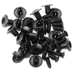 Universal Car 8mm Hole Plastic Rivets 1000/50 Fastener Push Clip Black Bumper Door Trim Panel Retainer Fastener Clip Accessories