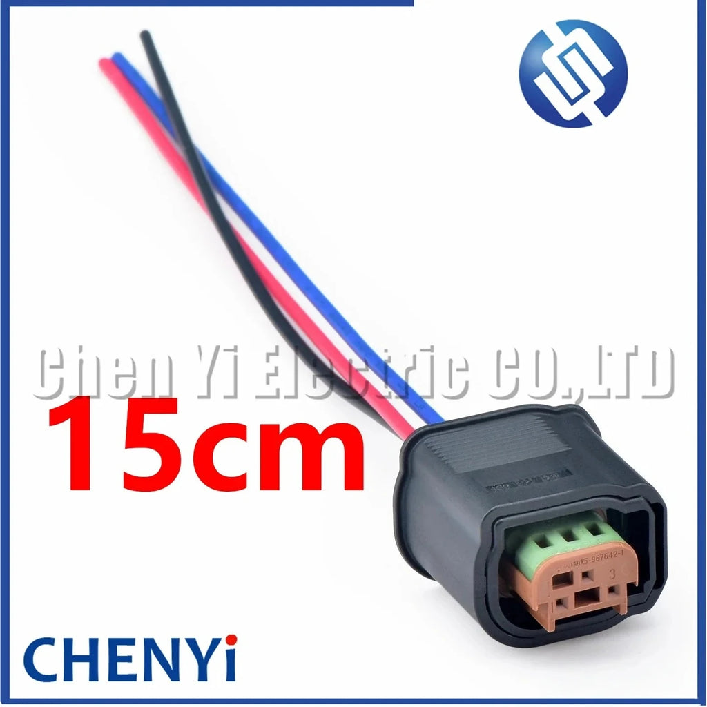 3 Pin Auto waterproof connector PDC Parking Sensor Plug 2-967642-1 4B0 972 883 A 4G0 972 883 968401-1 4B0972883A 4G0972883