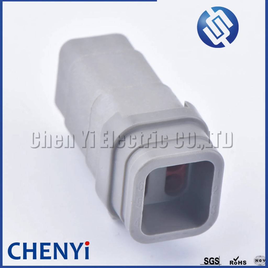 6 Pin DTM Auto Waterproof Wire Connector Grey Socket Plug DTM06-6S-E007 DTM06-6S DTM04-6P ATM06-6S ATM04-6P For Deutsch