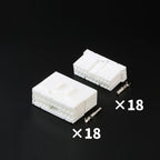 Car modification one key start 18-hole connector wire harness plug rubber shell sheath with terminal 173853-1 368544-1