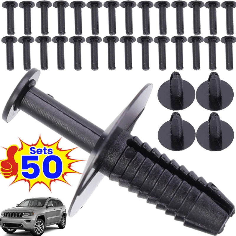 10-50sets Bumper Trim Buckles Cars Rivet Clips Doors Sill Fixing Clips Wheel Arch Clip for Mercedes-Benz BMW357 Auto Accessories