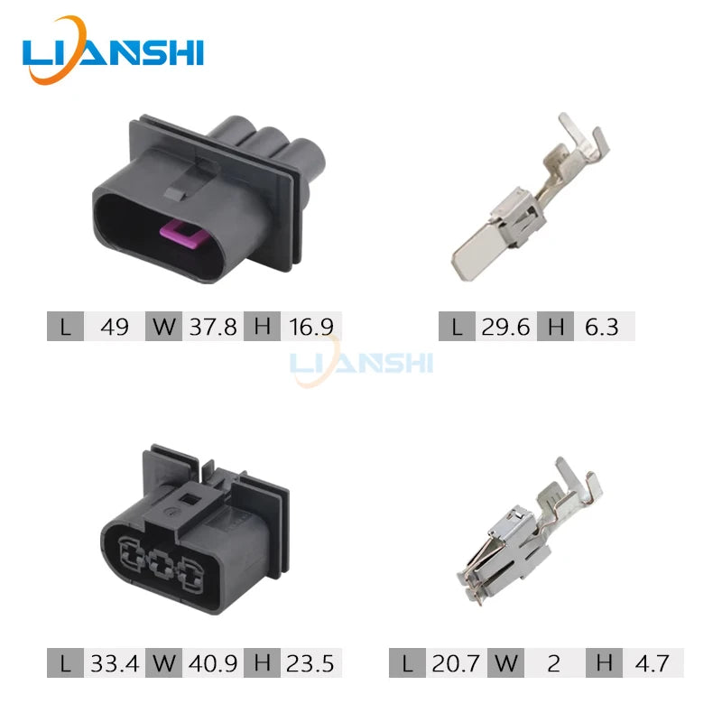 1J090643/1J0906233 for Volkswagen Jetta electronic fan radiator plug harness connector