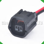 2 Pin automobile waterproof reversing radar probe sensor connector Wire harness plug 72...