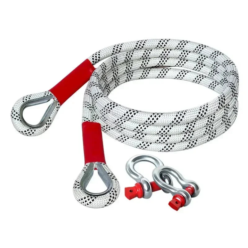 Car Tow Strap Rope Is Very Reliable Wear-resistant Offroad Can Tow 5-18 Tons of Rescue Rope Upgraded Version Which Amagi