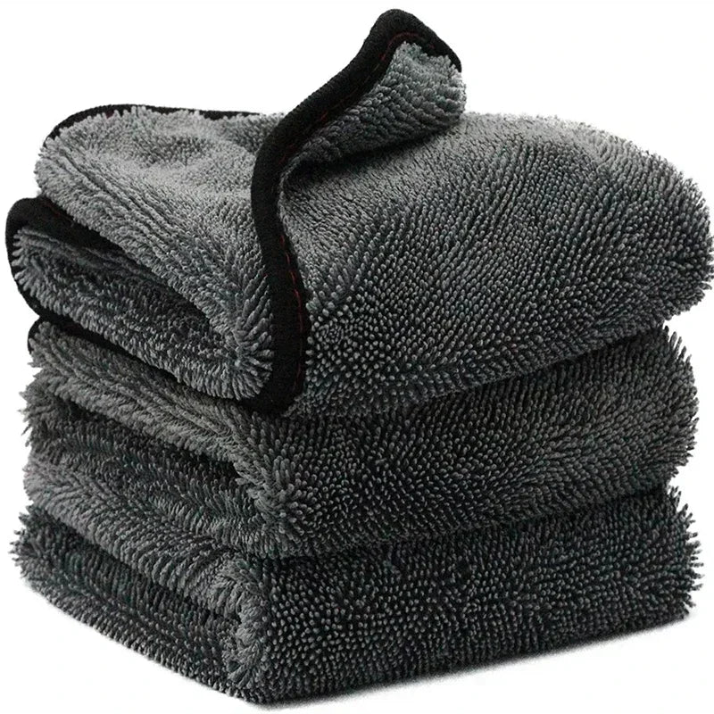 Car Wash Towel 1200gsm Microfiber Double-Sided Ultra Absorbent Car Wash Cloth Cleaning Drying Towel Washing Accessories Amagi