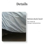 Universal Fit Full Car Cover Waterproof Dustproof All-Season PE Film Coat with Aluminum Protective Sunshade UV Ray Reflection