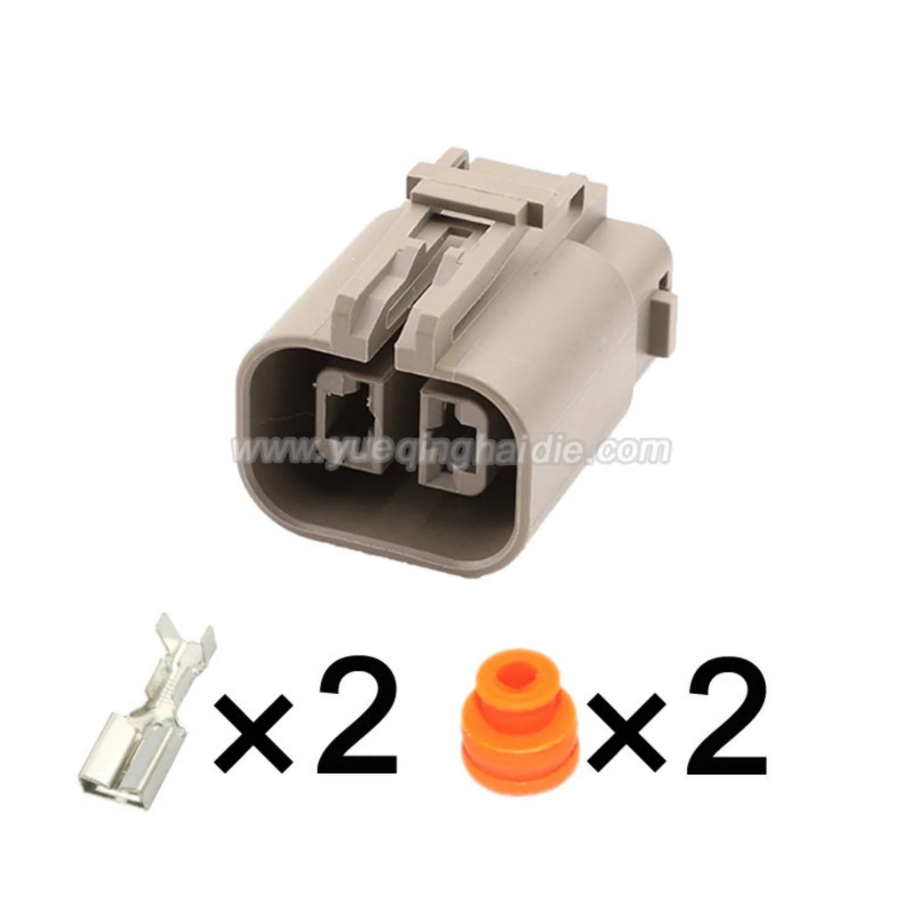 2-PIN Waterproof 6.3mm Male Female Connectors For Nissan Hyundai Matrix Elantra Alternator Socket 7122-6224-40 MG640188-5