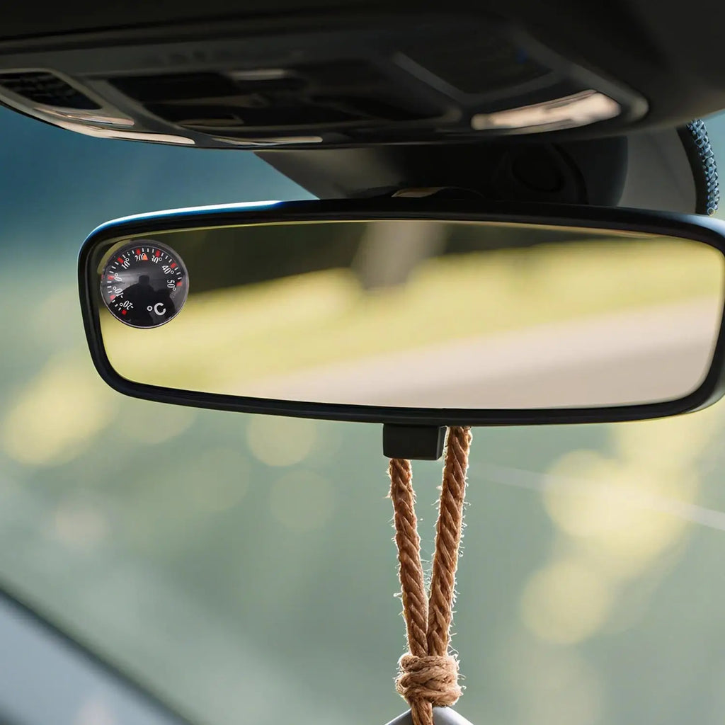 1-20pcs Car High Accuracy Thermometer Car Practical Mini Circular Thermometer Air Vent Ornament Charm 20mm Scale Measurement
