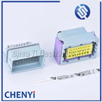 1 kits set 24 pin way aluminum single hole automotive  ecu box with matching connector and Pin 211PC249S0005 211PC249S8005