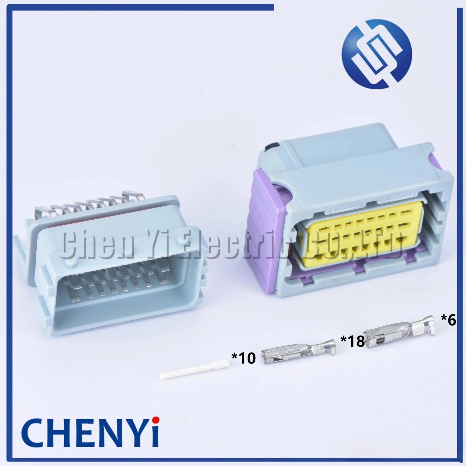 1 kits set 24 pin way aluminum single hole automotive  ecu box with matching connector and Pin 211PC249S0005 211PC249S8005