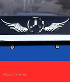 Car Decorative Wings, Three-dimensional Angel Wings Tail Stickers Metal Car Logo Personalized Decorative Car Stickers Amagi