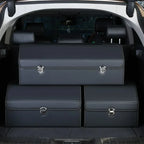Car Trunk Organizer Box Large Capacity Auto Multiues Tools Storage Bag Stowing Tidying Leather Camping Outdoor Car Storage Bags