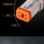 4-PIN Connector Waterproof 1.6mm Series Male Female Connectors Wiring Harness DT04-4P-C017 DT06-4S-C017