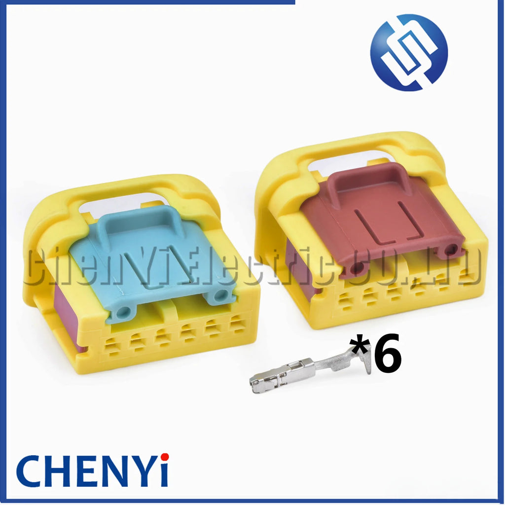 6 Pin Auto sensor connector Headlight taillight circuit board Wire harness plug 7L0 972 776 A 7L0972776 7L0972776A