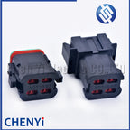 8 Pin Black DT series Connector Waterproof Wire harness plug Socket DT06-8S DT04-8P DT06-8S-E005 DT04-8P-E005 For Deutsch