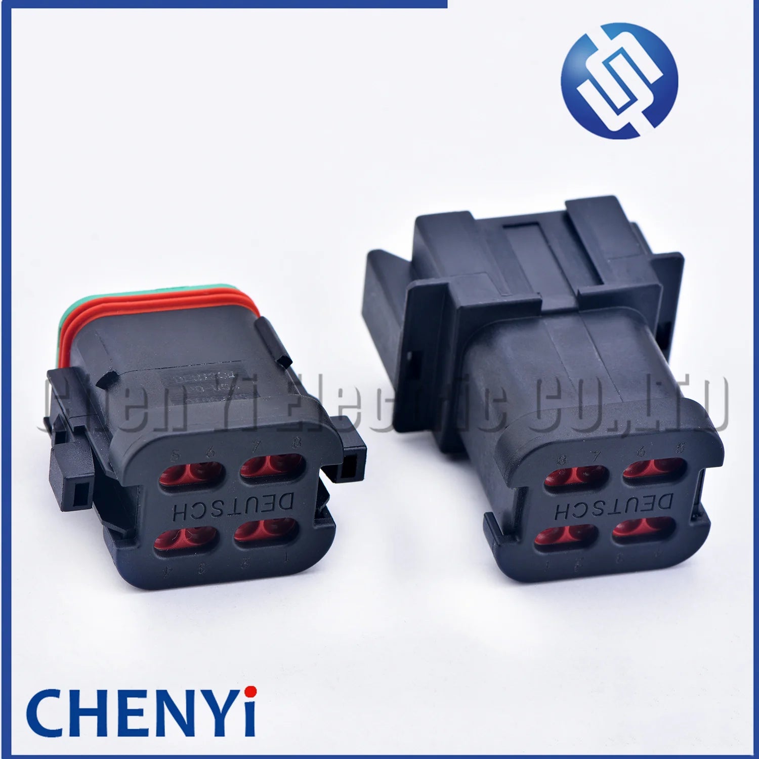 8 Pin Black DT series Connector Waterproof Wire harness plug Socket DT06-8S DT04-8P DT06-8S-E005 DT04-8P-E005 For Deutsch