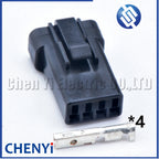 5 sets black 4 Pin JWPF type Male or Female Automotive Waterproof Cable Connector Butt Plug 04R-JWPF-VSLE-S 04T-JWPF-VSLE-S