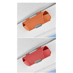 1PC Car Eyewear Organizer Car Glasses Case Suede Material Sun Visor Holder Car Sunglasses Holder Case Glasses Box