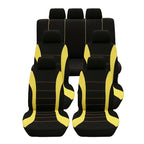 Auto Parts Car Seat Cover Polyester Fabric 5 Piece Set Four Season Universal Airbag Safe Truck Van Front/Rear Cushion amagi