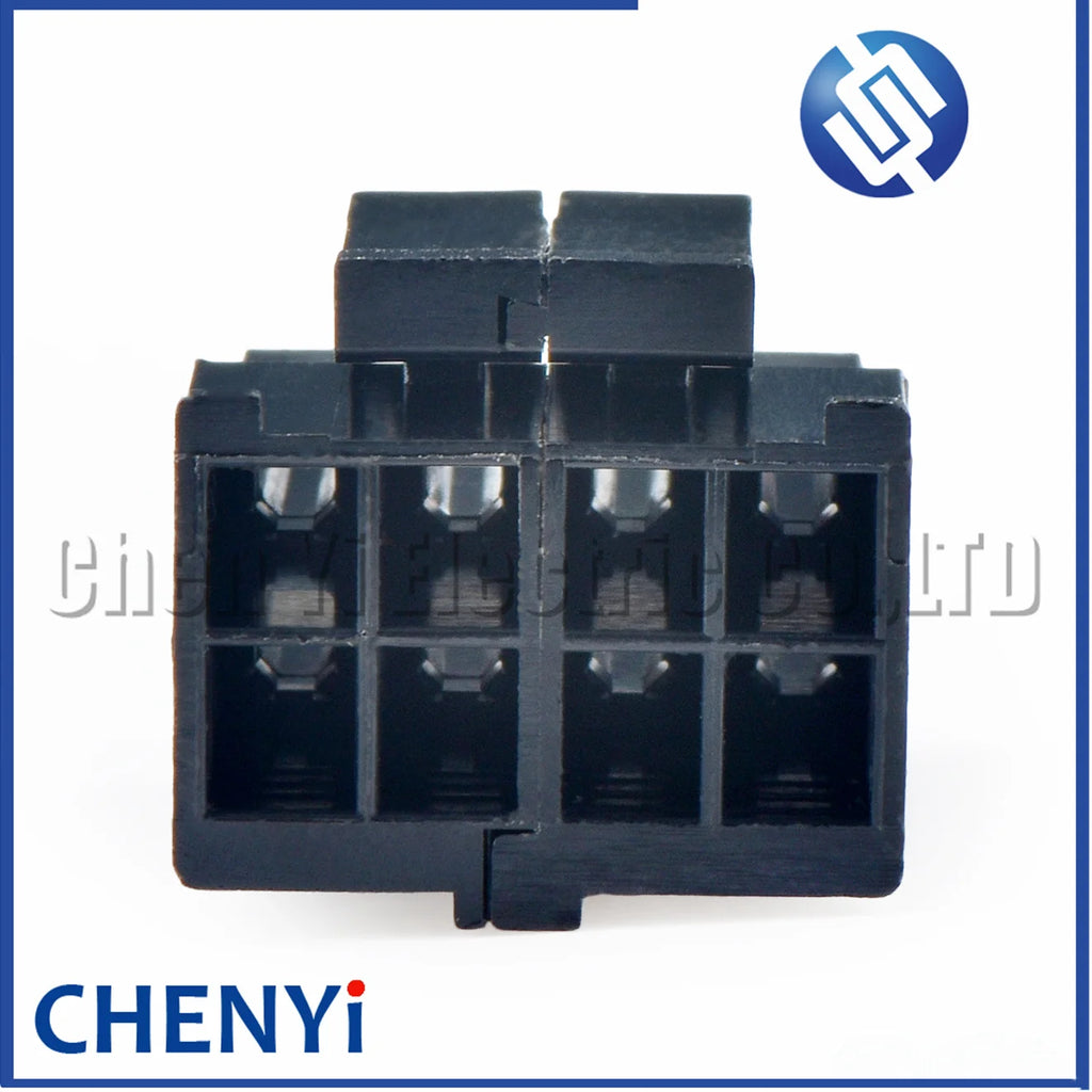 8 Pin Angitu CPU (4+4)Pin ATX Male Connector Power Black 4.2mm Pitch 5557 Housing Shell Slide Rail Design Dual Row plug with Pin